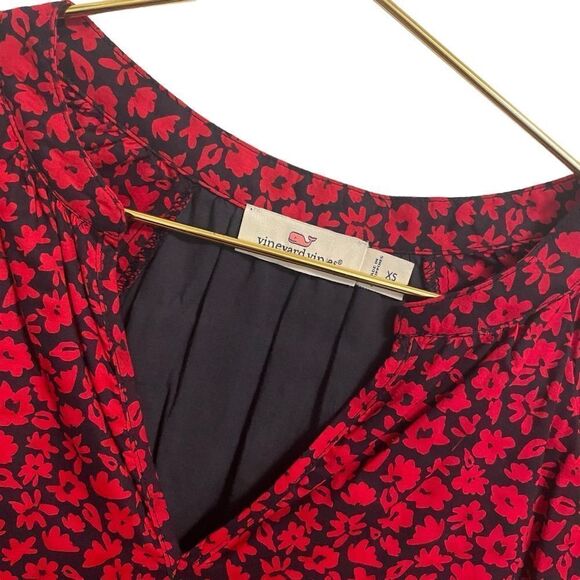 Vineyard Vines Wildflower Tiered Cotton Dress Size XS - Picture 3 of 8